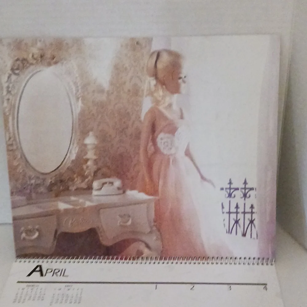 1992 Barbie Fashion Calendar with Black Dress
